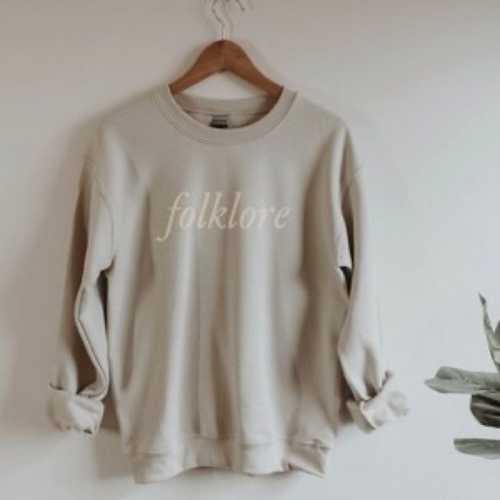 Taylor Swift Folklore Neutral Sweatshirt Eras Tour